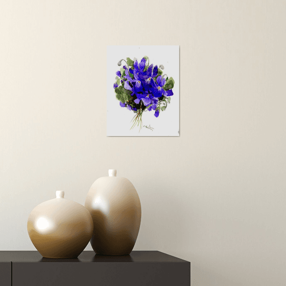 Violet Flowers From Garden
