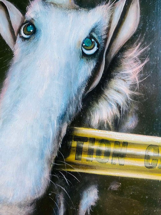 "Danger dog/duck" 27х33сm