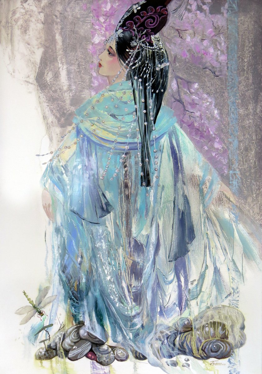 Chinese girl, 100x70, oil on canvas by Olga Panina