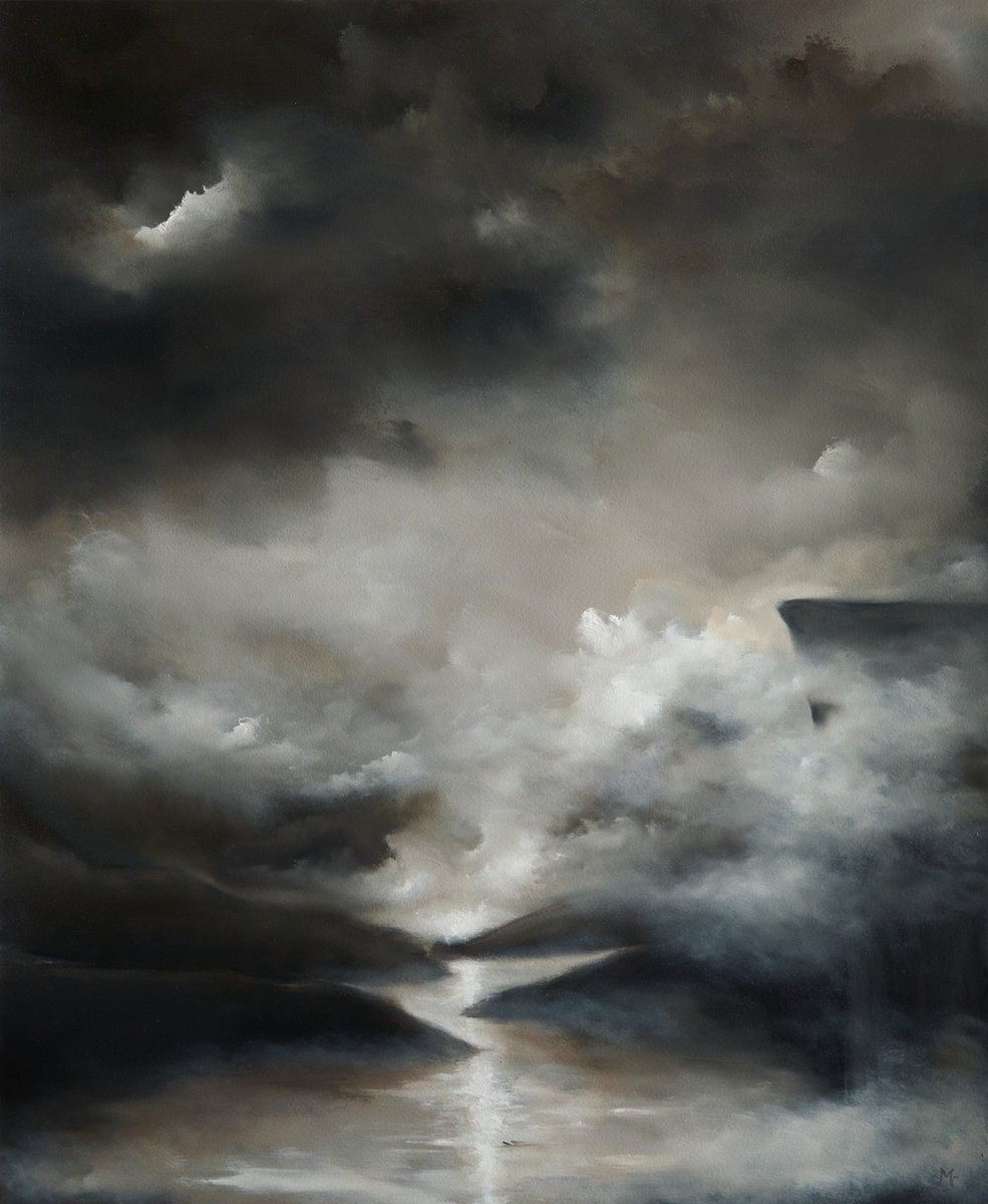 Moonrise Over Norway By Rolf Marriott, 24 X 29, Artwork For Sale On Artfinder