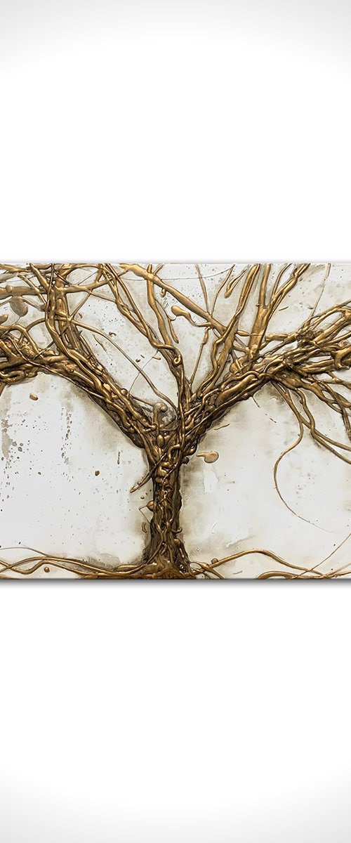 Gold Copper Tree of Knowledge by Carol Wood
