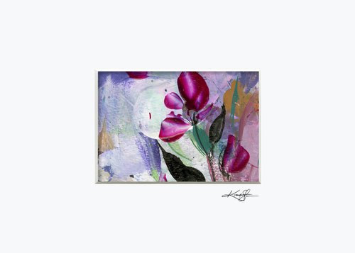 Abstract Floral 2020-20 - Flower Painting by Kathy Morton Stanion by Kathy Morton Stanion