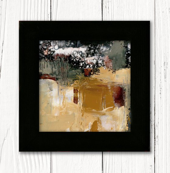 Oil Abstraction 169 - Framed Abstract Painting by Kathy Morton Stanion