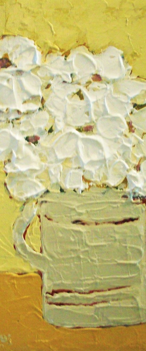Daisies in a Mug by David J Edwards