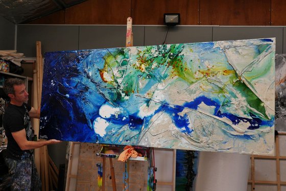 Natures Class 240cm x 100cm Huge Texture Abstract Art