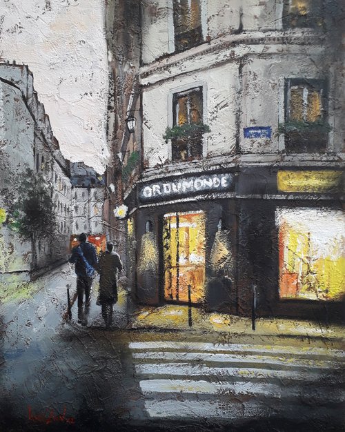 Cafe In Paris by Alexander Zhilyaev