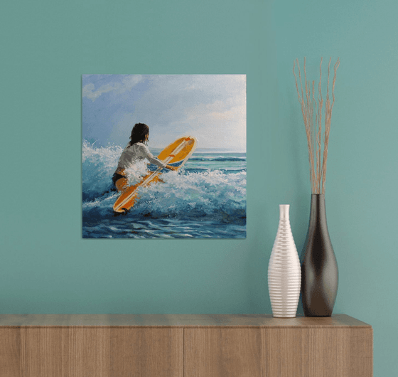 surfer №1. series "energy of motion"