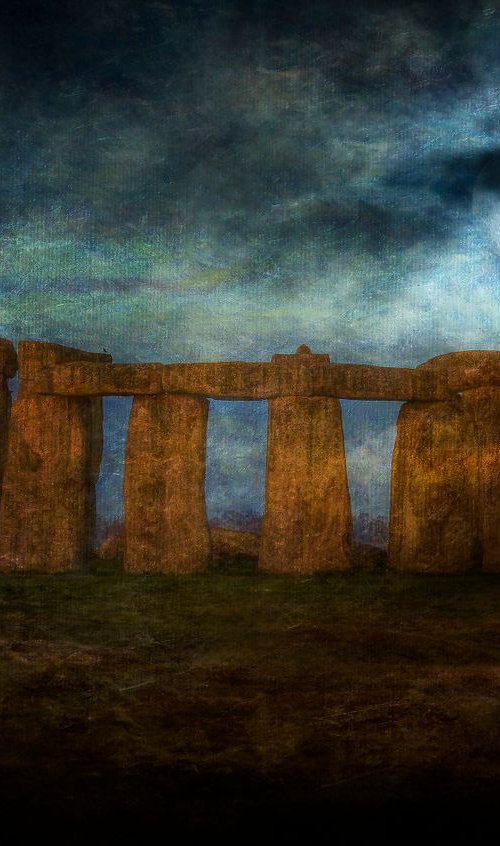 Moon over Stonehenge by Martin  Fry