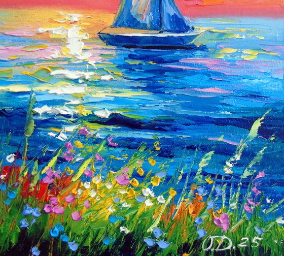 Dawn and sailboat