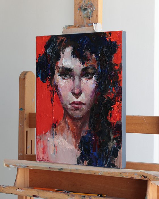 Her Gaze – Abstract Portrait