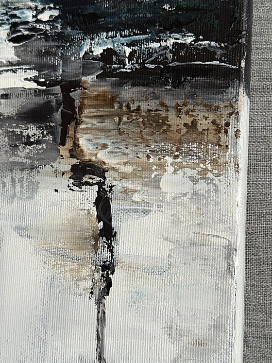 Emerald Shorelines — Diptych Green Grey