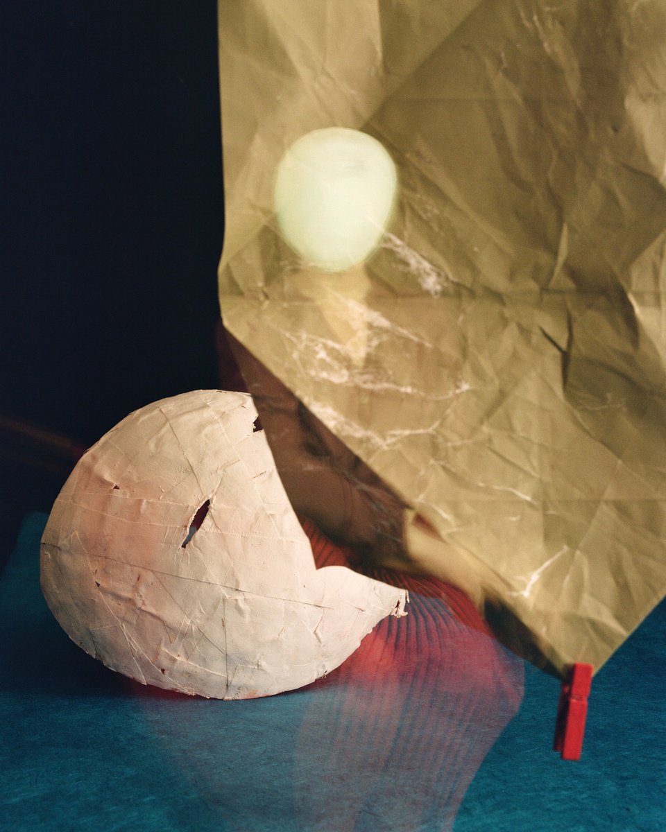 Surrealistic Portrait Photograph By Tania Serket, 16 X 20", Portrait With Mask, Original Artwork