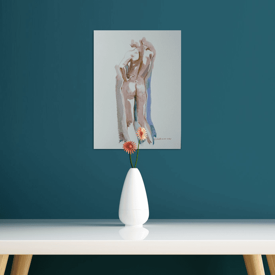 Standing male nude