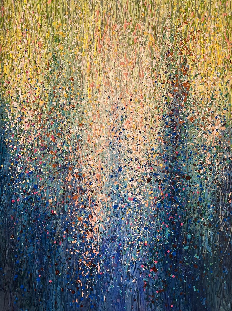 Abstract Acrylic Painting By Bogdana Antoniuk, 33 X 44, Serenity, Original Artwork