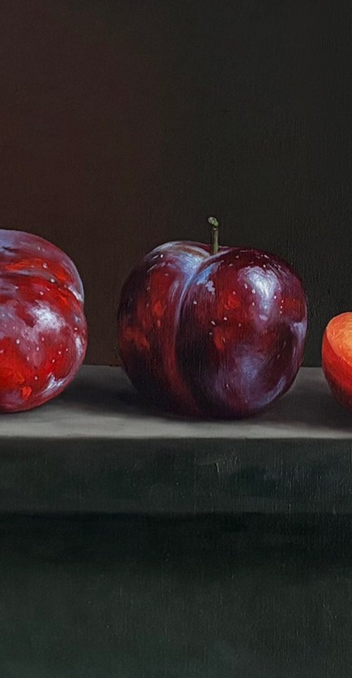 Red Ripe Plums by Gevorg Sinanian