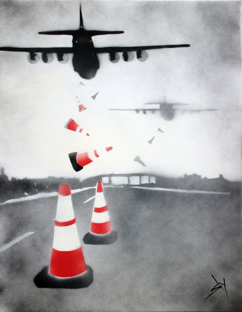 Urban And Pop Painting , Bollardbombas (Bc) By Juan Sly, 23 X 30, Artwork For Sale On Artfinder