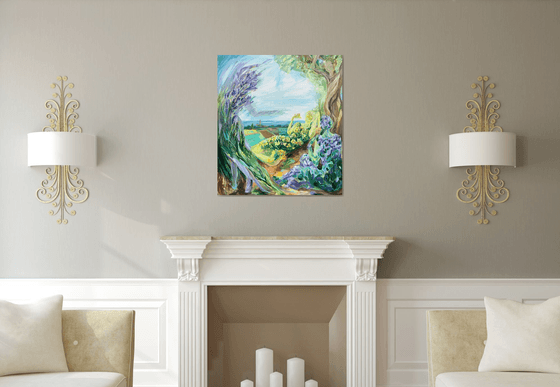 "Istrian Fairies» woman embodied in Herbs.