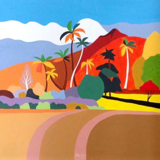 Gauguin tribute  (pop art, landscape)
