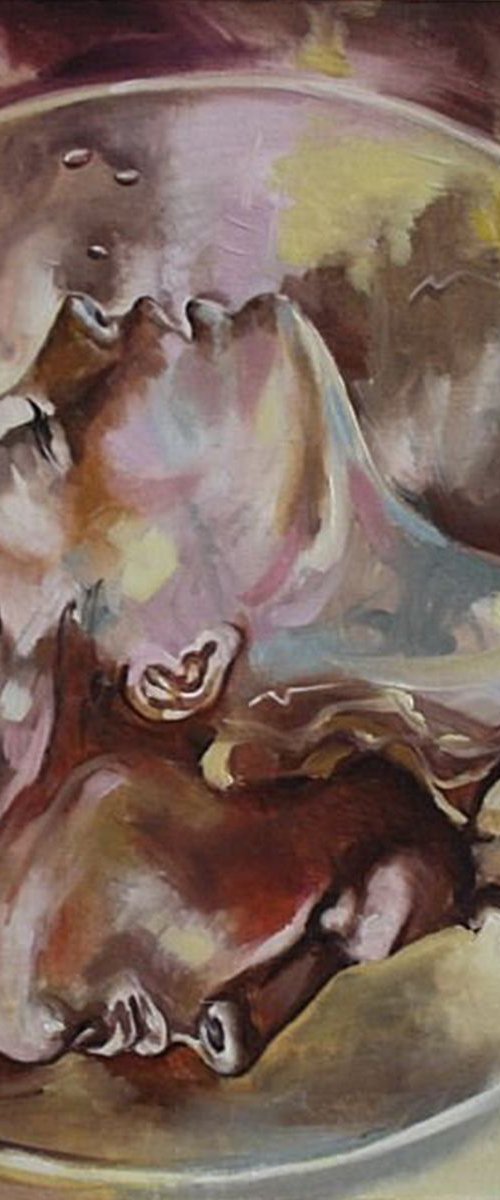 " ETERNAL interspersed ... " - original oil painting on canvas, by Monika Luniak