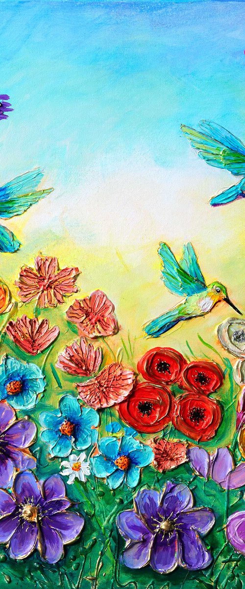 Hummingbird Flight by Amanda Dagg