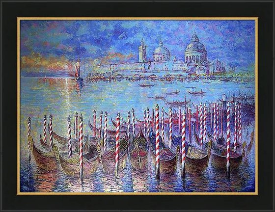 Golden Gondolas of the Venice Carnival