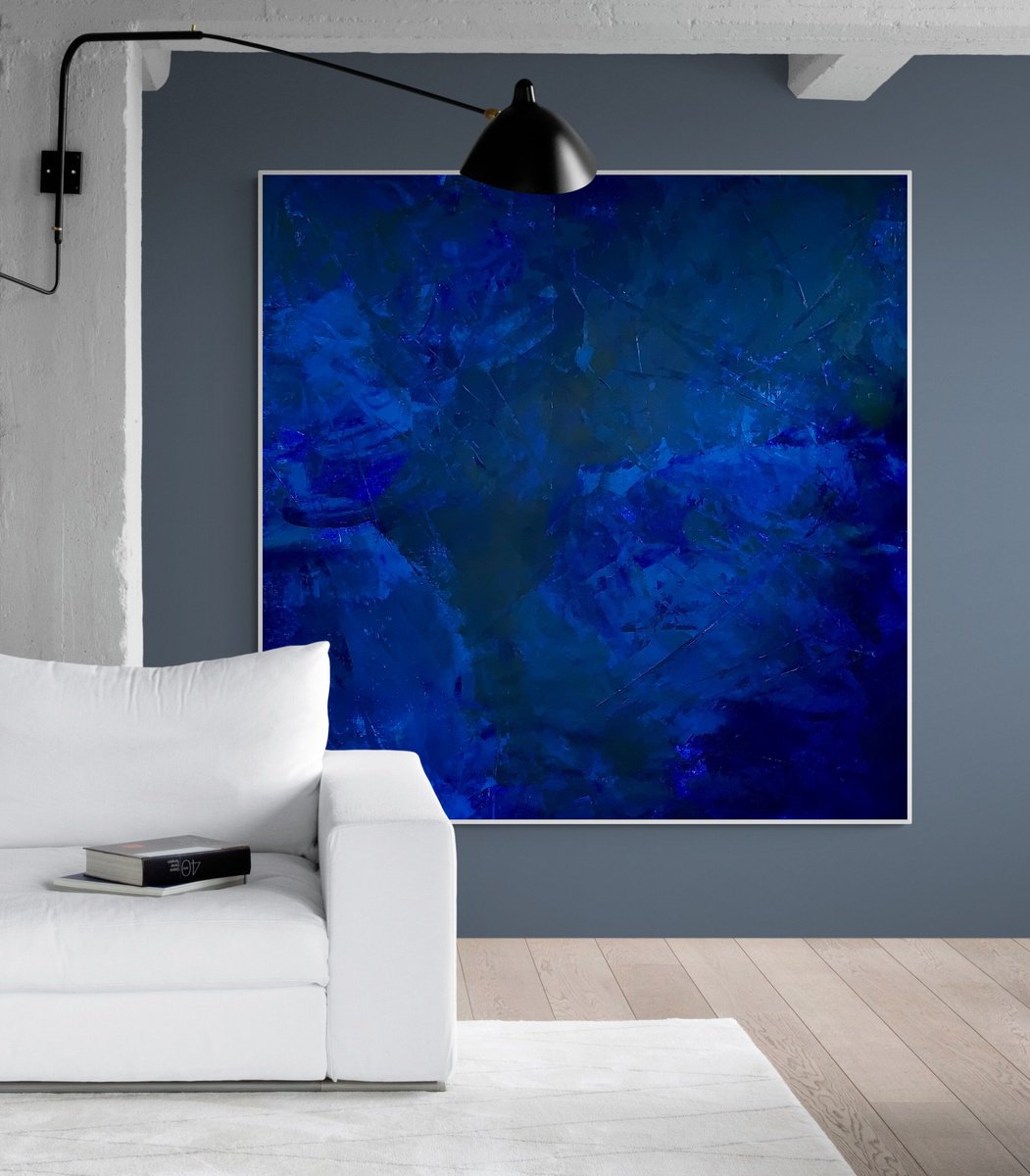  Beyond The Blue Sea No. 1424A By Anita Kaufmann, 55 X 55, Artwork For Sale On Artfinder