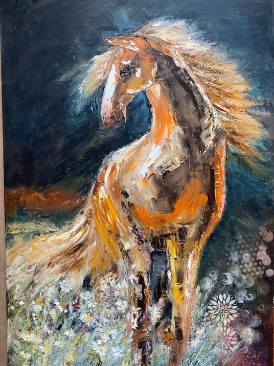 FREEDOM-impressionistic painting on canvas