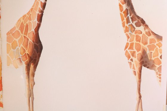 Giraffe Painting “Is It You Or Me"