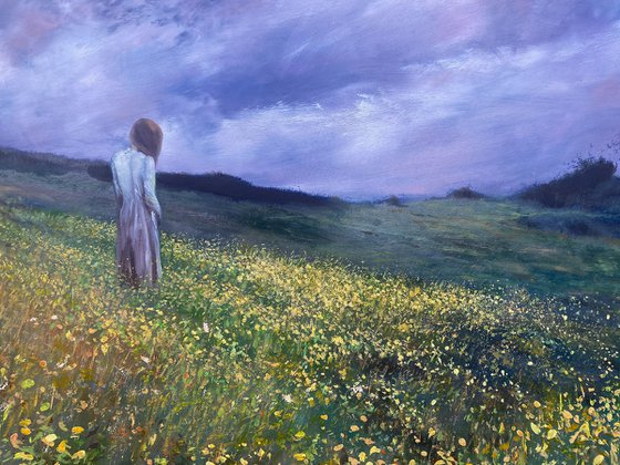 Woman With Yellow Flowers