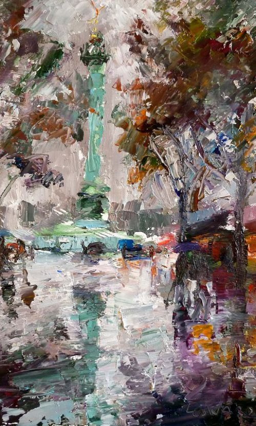 Paris,Bastille by Manuel Leonardi