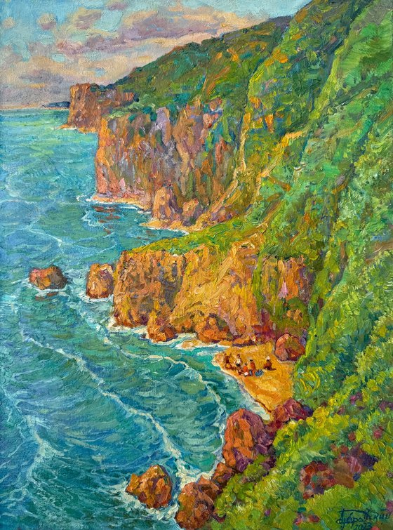 Cliffs Above the Turquoise Sea