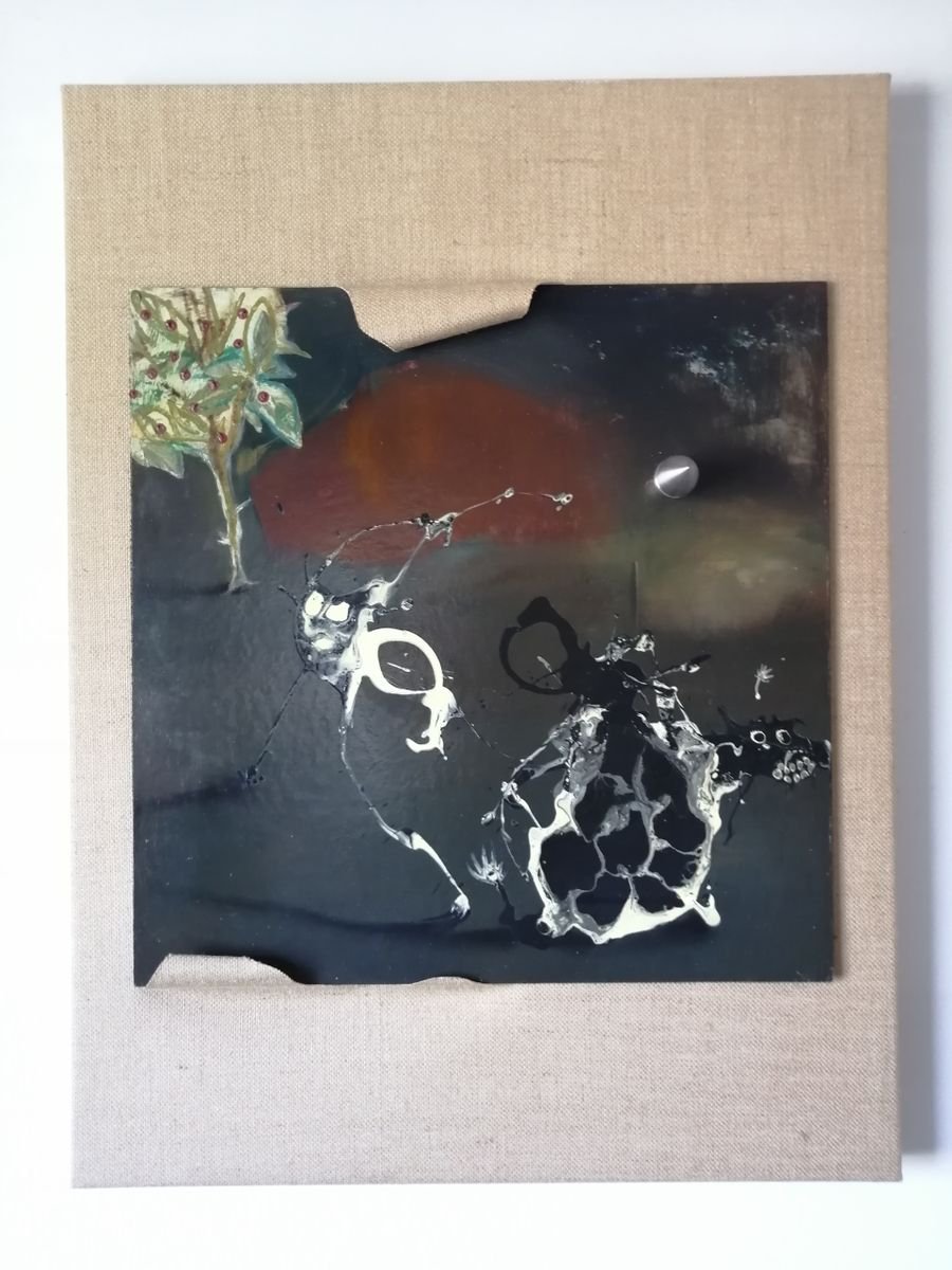 Surrealistic Animal Oil Painting By Stefano Mazzolini, 28 X 33", T6, Original Artwork