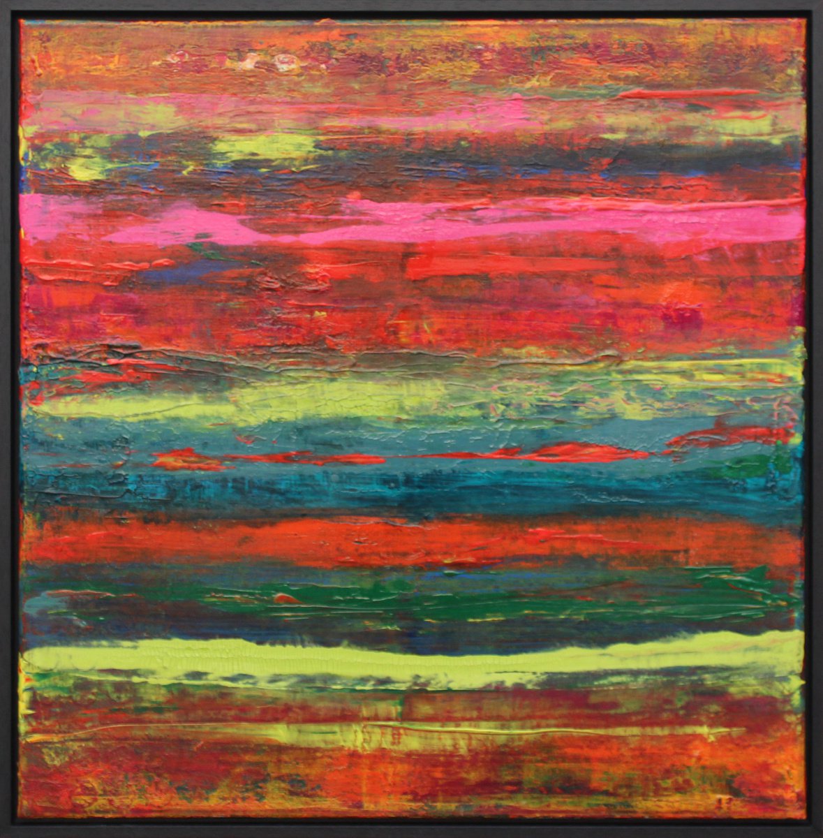 Abstract Acrylic Painting By Andrew Watt, 37 X 37, Tulum, Original Artwork