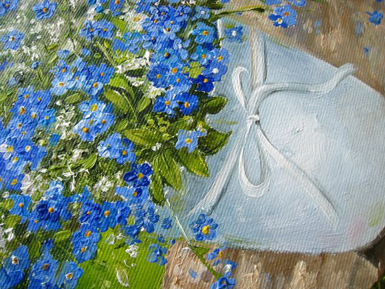 Forget Me Nots and Strawberry