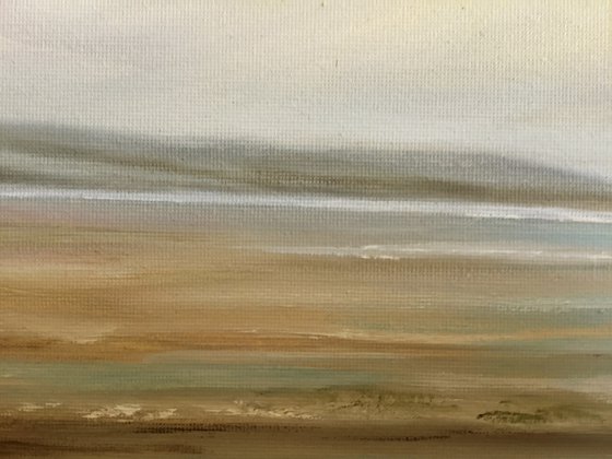 Across The Bay - Original Landscape Oil Painting on Stretched Canvas