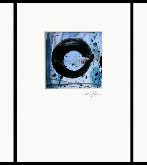 Enso Of Zen Collection 6 - 3 Abstract Zen Circle paintings by Kathy Morton Stanion by Kathy Morton Stanion