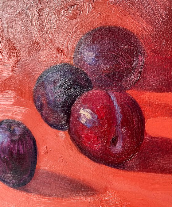 Still Life with plums