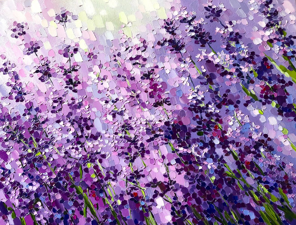 Lavender mosaic by Ulyana Korol