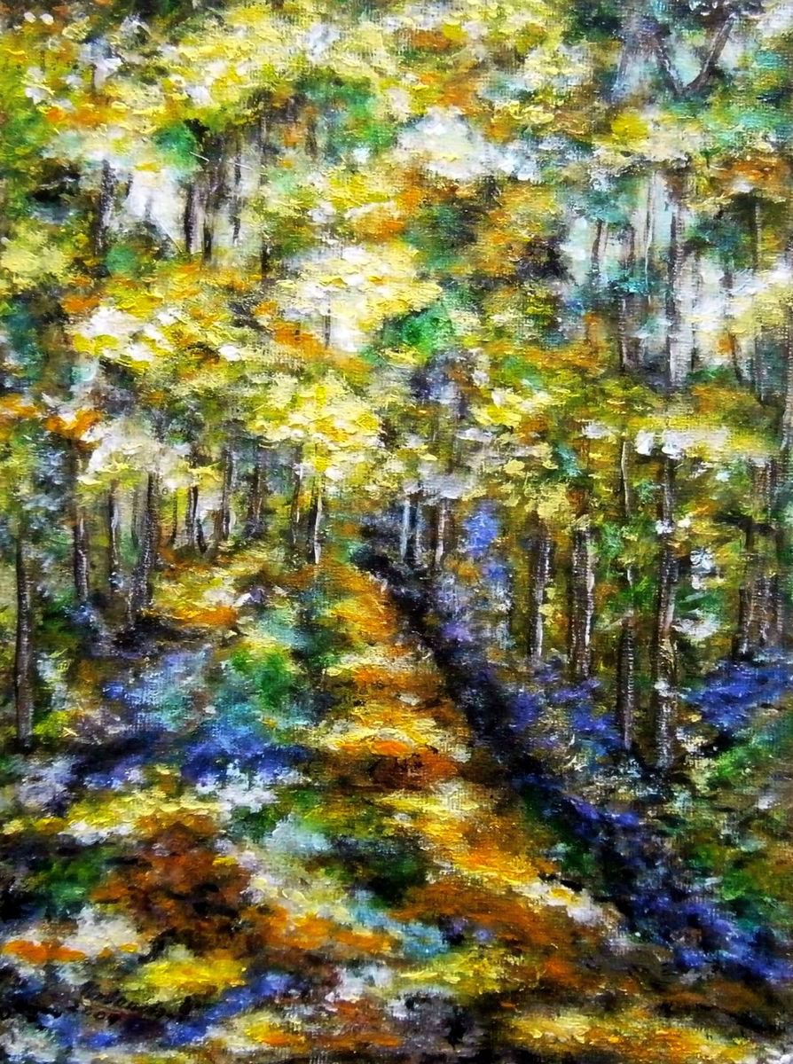 The impression in colors of forest1 by Emilia Urbanikova