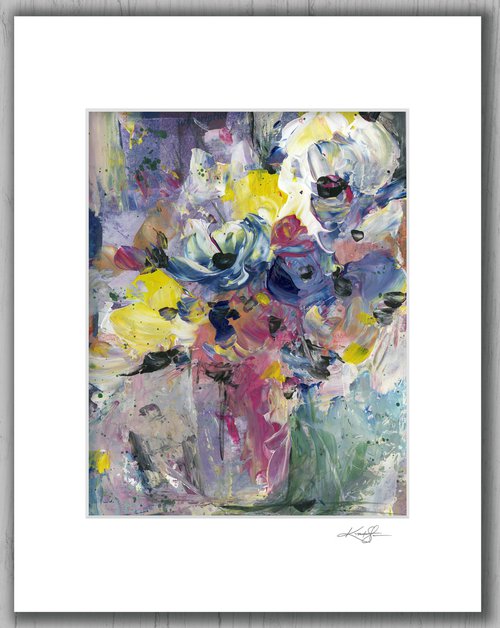 Vintage Blooms 7 - Floral Painting by Kathy Morton Stanion by Kathy Morton Stanion