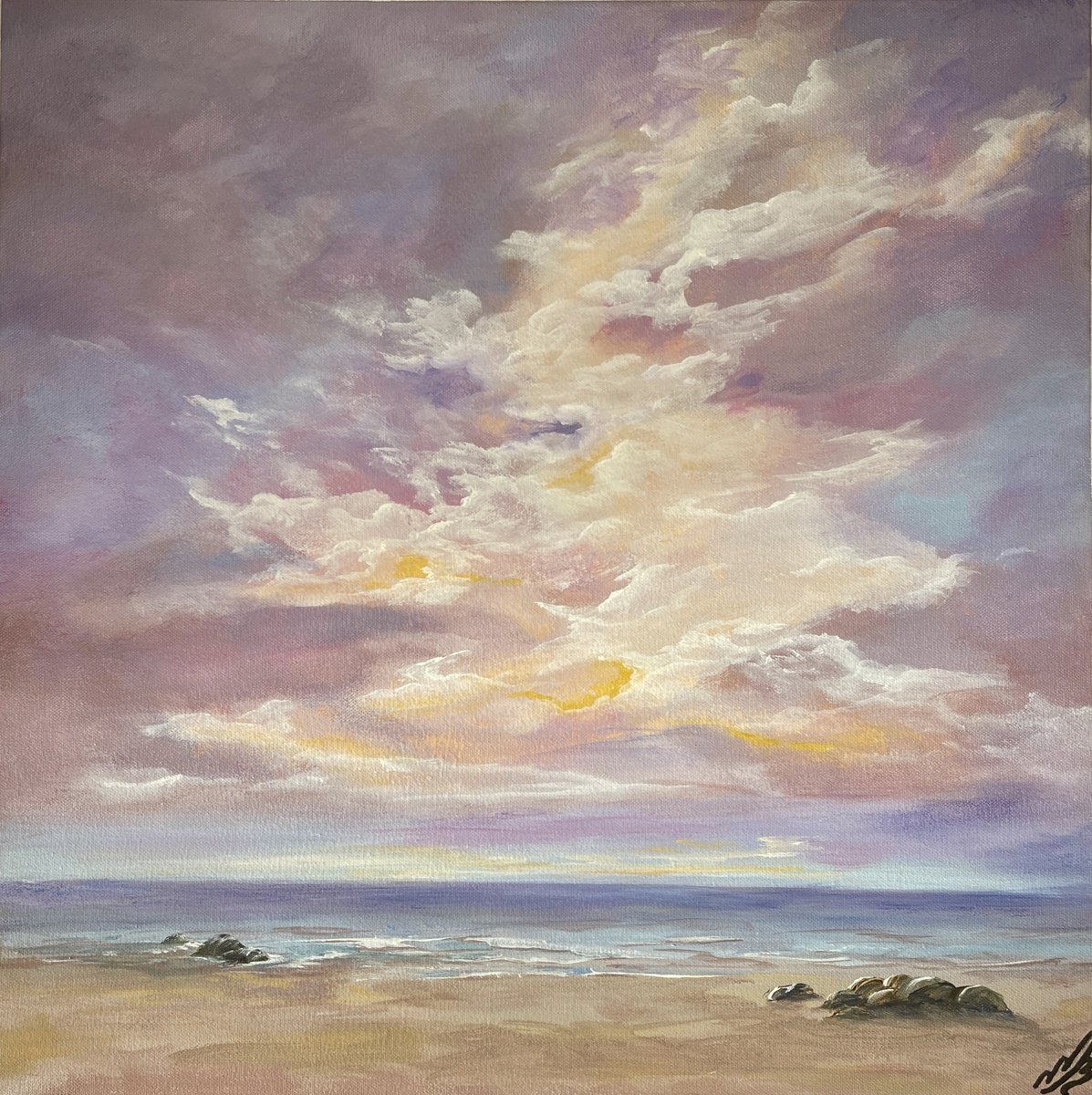  Sky In Dreams By Marja Brown, 21 X 21, Artwork For Sale On Artfinder