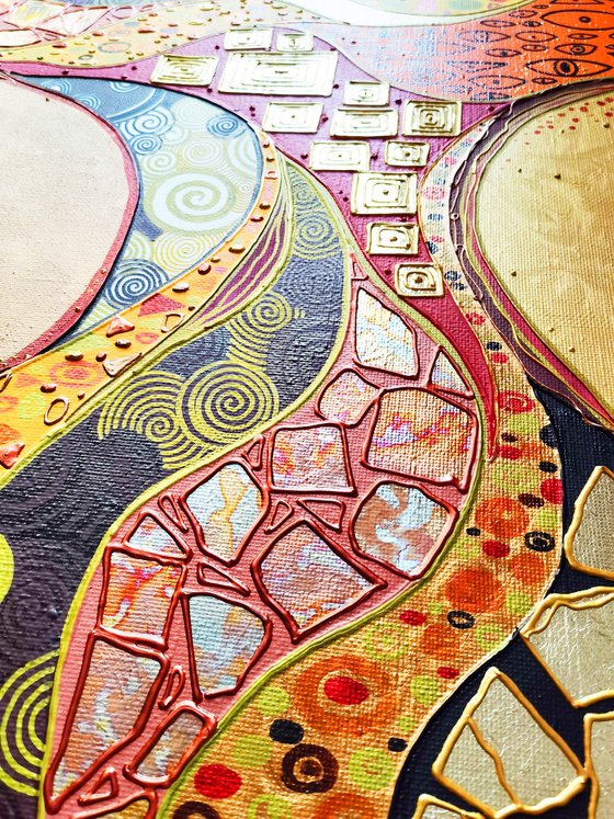 Klimt inspired abstract