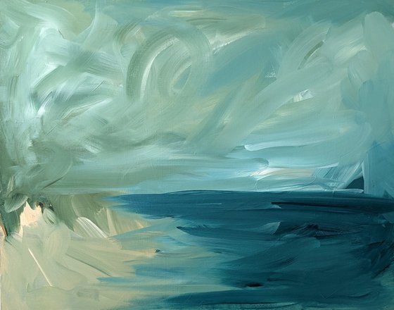 Time Less Hurried, Acrylic on Wood Panel