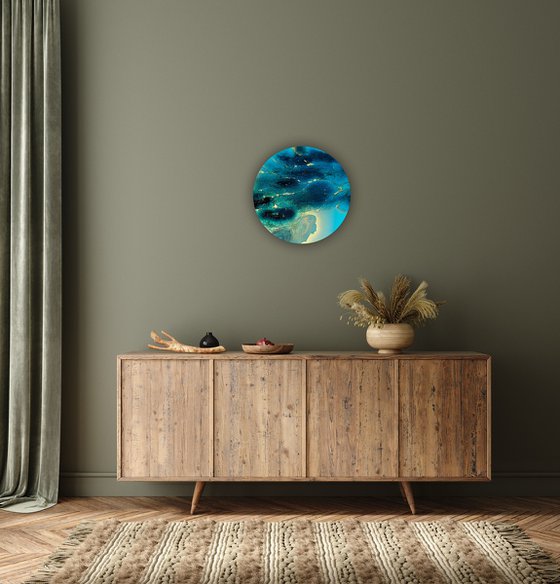 Golden Halo, Blue Depth #1