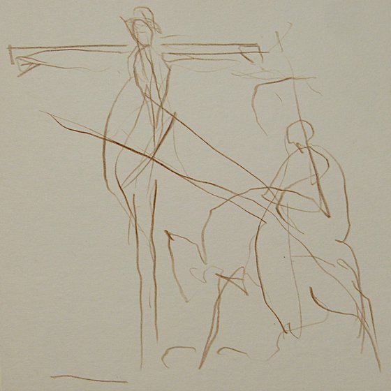 Crucifixion 11, 15x15 cm