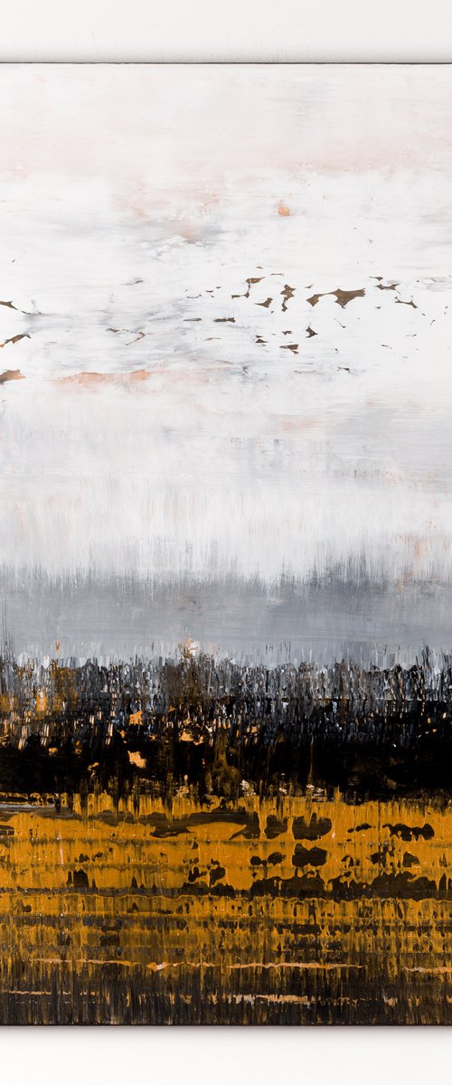 Gold abstract painting GB451 by Radek Smach