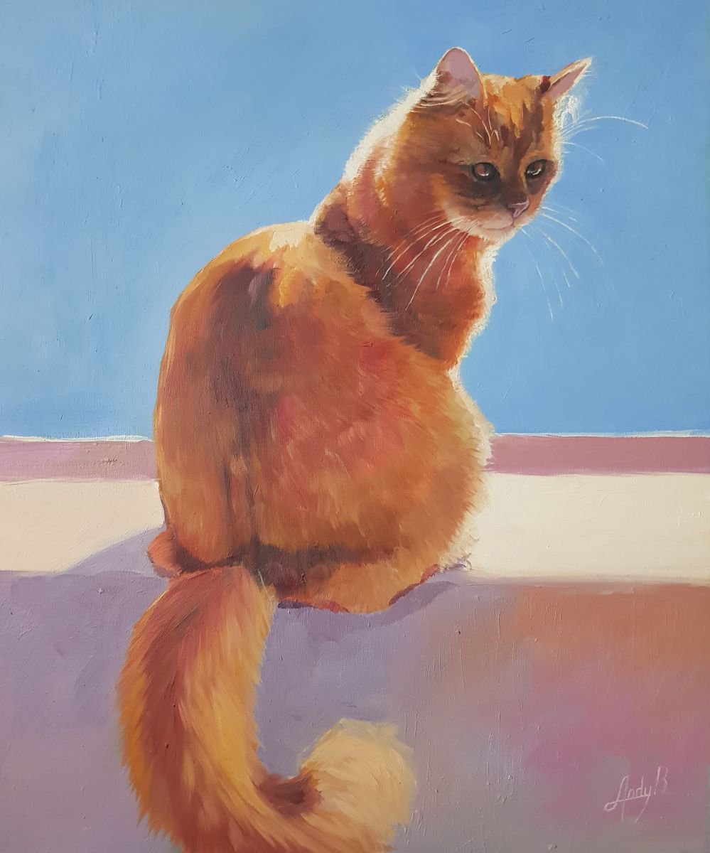 The cat by Andrii Roshkaniuk