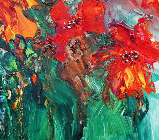 Red Summer Flowers D 1