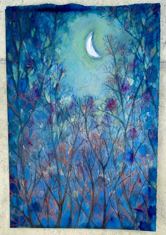 Moonlit Trees