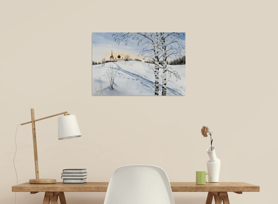 Winter Countryside landscape